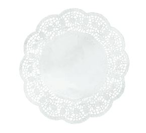 Papel Rendado Doile 10cm Branco 20 Unidades